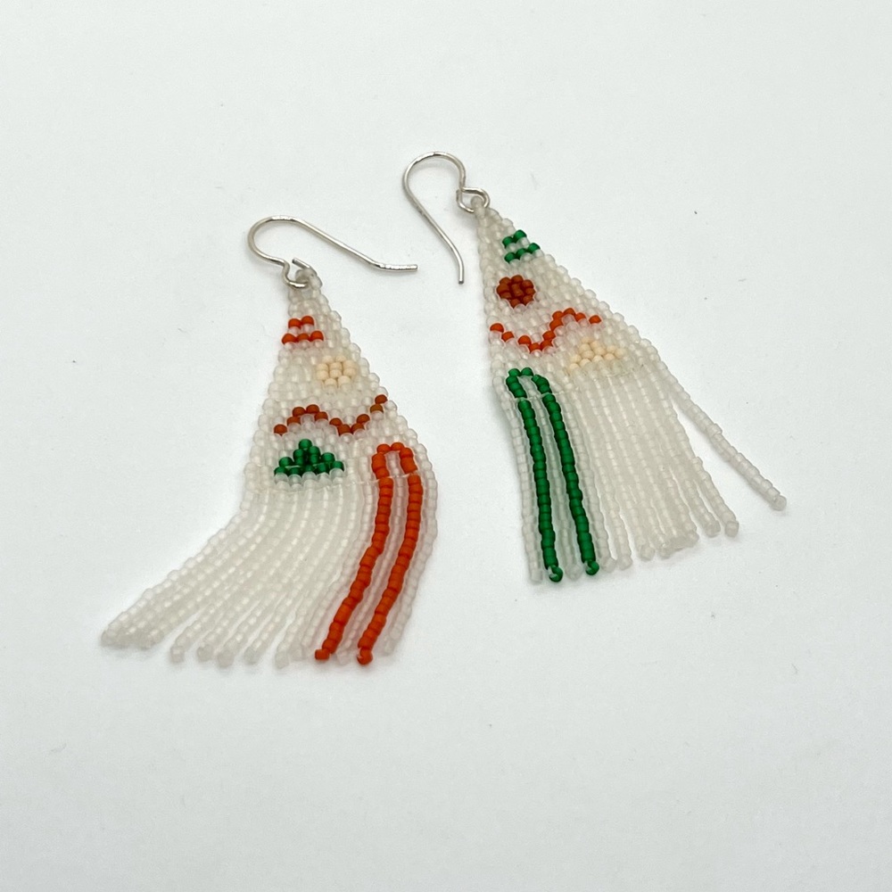 BEADED drop earrings